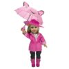 Dress Along Dolly 6pc Rainy Day 18" Doll Outfit- American Clothes & Accessories Set Includes Raincoat, Umbrella, Boots, Hat, Pants & Shirt- Perfect Holiday Girl Gift Set for Less 13 71wOtJSTWyL