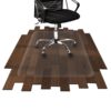 Office Marshal Chair Mat for Hard Floors | Eco-Friendly Series Chair Floor Protector | 100% Recycled (PET) Floor Mat for Office or Home Use | Multiple Sizes | Translucent - 30'' x 48'' 30"x48" Hard Floor