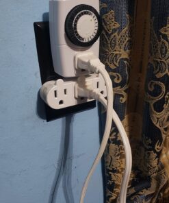 BN-LINK BND-60/U47 Indoor Mini 24-Hour Mechanical Outlet Timer, 3-Prong, 2-Pack White 53 71wRSPiNuZL