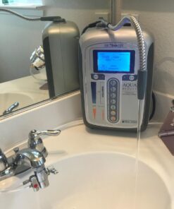 Aqua Ionizer Deluxe 5.0 | Water Ionizer | 7 Water Settings | Home Alkaline Water Filtration System | Produces pH 4.5-10.5 Alkaline Water | Up to -600mV ORP | 4000 Liters Per Filter 45 71wSgrAfvCL