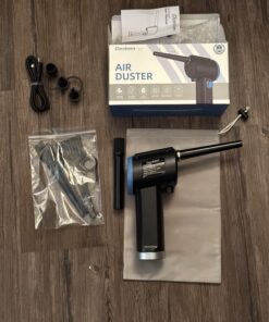 DOROBEEN Compressed Air Duster, Electric Air Duster, Cordless Air Duster, Canned Air Duster for Computer, Keyboard Cleaner, BLDC Motor - Stepless Speed - 6000mAh (Blue) AT07-B 32 71wTZVXrPzL