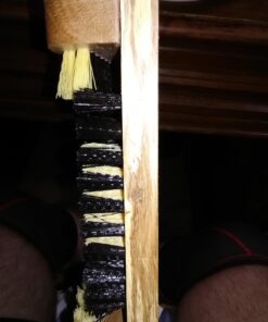 Superio Shoe and Boot Scraper, Outside Shoe Scrubber Brush 10.5 X 14 Inch - Cleans Deep Removes All Outdoor Dirt, Snow, Mud and Sand. Construction, Hiking Cleaner (Wood 1-Pack) Wood 1-Pack 27 71wTp1RxqoL 1