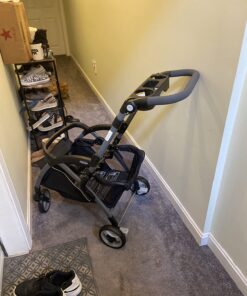 Graco SnugRider Elite Car Seat Carrier, Lightweight Frame, Travel Stroller Accepts any Graco SnugRide Infant Car Seat, Black 4-Wheel 33 71wTsWpZqML