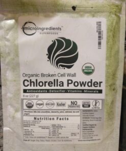 Micro Ingredients Organic Chlorella Powder, 10 Ounce, Broken Cell Wall, Rich in Vegan Proteins & Vitamins, Raw, Bulk Premium Chlorella Supplement, Vegan Friendly, Non-Irradiation 10 Ounce (Pack of 1) 34 71wUSg1Lc2L