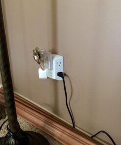 GE 6-Outlet Extender, Grounded Wall Tap, Adapter Spaced Outlets, 3-Prong, Multiple Plug, Quick and Easy Install, Cruise Essentials, UL Listed, White, 50759 1 Pack Standard Power Strip 40 71wUpje3yWL