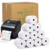 FHS 3 1/8” X 230’ Thermal Paper for Receipts - 32 Rolls of Receipt Paper Compatible with Wide Range of POS Systems for Small Business – Use as Receipt Paper, Cash Registers Printer, ATM Machine 32 Pack 3 71wV5eGmziL