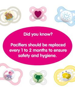 MAM Camo Sterilizing Pacifier Case, 16 Plus Months, Baby Girl, Best for Breastfed Babies, Storage Case, 3 Piece, 2 Count 2-Pack 29 71wVACr9rSL