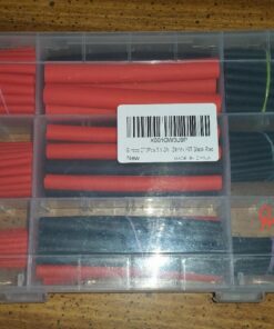Ginsco 270Pcs 3:1 Shrink Ratio Dual Wall Adhesive Lined Heat Shrink Tubing Tube 6 Size: 3/8",1/4",3/16",1/8",3/32",1/16", 2 Color KIT Black Red 270 45 71wW2wpajeL