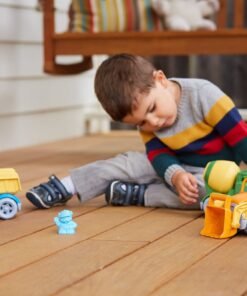 Green Toys Construction Vehicle Set, 3-Pack - Pretend Play, Motor Skills, Kids Toy Vehicles. No BPA, phthalates, PVC. Dishwasher Safe, Recycled Plastic, Made in USA. 27 71wWGSnK8YL