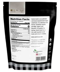 Alternative view of Sukrin Gold - Natural Brown Sugar Alternative - No Calorie Sweetener for Keto, Low Carb and Diabetic Diets - 1.1 lb Bag (1 Pack) 1.1 Pound (Pack of 1)