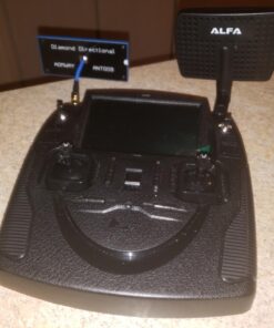 Alfa 2.4HGz 7dBi RP-SMA Panel Screw-On Swivel Antenna Netwrok Adaptors - Also Works for 3DR Solo Drone, DJI Phantom 3 Drone, Yuneec Typhoon H ST16 Controller, adds Range 35 71wWec8ZgJL