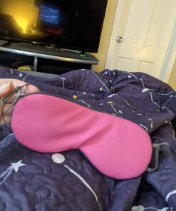 Sleeping Mask 2 Pack, Warm, Cool Double-Sided Use of Sleep Mask, Super Soft Blindfold with Adjustable Strap, Block Out Light, Comfort Sleep Eye Mask for Travel Meditation Nap Dark Gray/Light Gray + Purple/Pink 19 71wXW3e3iVL 1