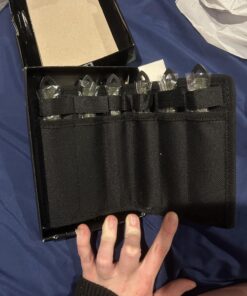 Perfect Point Throwing Knives – Set of 6 – Black Stainless Steel Blades, Green Cord Wrapped Handles, Nylon Sheath, Full Tang Construction, Well Balanced, Throwing Sport Knives – RC-040-6 1 11 71wXaQzMsVL