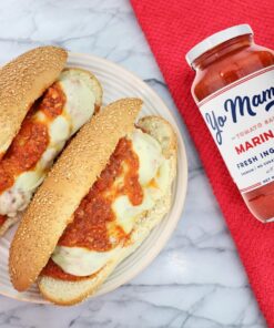 Keto Marinara Pasta and Pizza Sauce by Yo Mama's Foods - Pack of (2) - No Sugar Added, Low Carb, Low Sodium, Gluten Free, Paleo Friendly, and Made with Whole, Non-GMO Tomatoes. 1.56 Pound (Pack of 2) 34 71wY4MklPLL