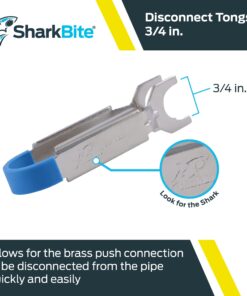 SharkBite 3/4 Inch Disconnect Tongs for Push to Connect Brass Plumbing Fittings, U713A 3/4 in 6 71wYECLcyTL