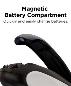 Kitchen Mama One-To-Go Electric Can Opener: Open Cans with One Press- Auto Detect Any Can Shapes, Auto-Stop As Task Completes, Smotth Edge, Handy with Lid Lift, Battery Operated Can Opener (White) White with Black 10 71wYQSyFt5L