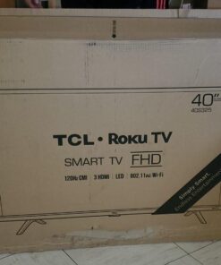 TCL 40-inch 1080p Smart LED Roku TV - 40S325, 2019 Model , Black TV only 47 71wZB4ES0XL