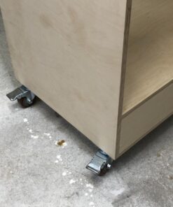 COOCHEER Casters, 3'' Heavy Duty Casters, Load 1200lbs, Lockable Bearing Caster Wheels with Brakes, 360-degree Top Plate Swivel Casters for Furniture and Workbench, Casters Set of 4, Red (Free Screws) 35 71wZZglNN1L