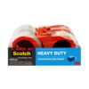 Scotch Heavy Duty Packaging Tape, 1.88" x 54.6 yd, Designed for Packing, Shipping and Mailing, Strong Seal on All Box Types, 3" Core, Clear, 4 Rolls (3850-4RD) 22 71waPS6gnbL