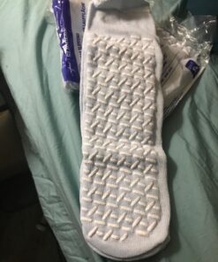 Medline Blue Adult Soft Knit Gripper Slippers - 3 Pair - 1 Size Fits Most 11 71waTqbNB4L