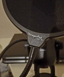Dragonpad USA Microphone Pop Filter, for Blue Yeti, Blue Snowball - Flexible Gooseneck Microphone Mount and Double Layer Sound Shield Guard Windscreen black 53 71wb1YSfFtL