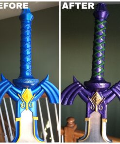 Zelda Link Master Sword Twilight Princess Fantasy Sword with Plaque - Blue (Blue) 72 71wbGTc6gYL