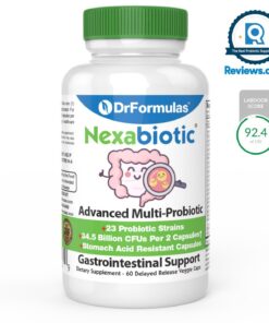 DrFormulas' Best Probiotics for Women & Men | Nexabiotic Multi Probiotic with Saccharomyces Boulardii, Lactobacillus Acidophilus, B. infantis, Prebiotic 60 Count Capsules (Not Pearls) Unflavored for Men and Women 60 Count (Pack of 1) 37 71wccA7gYfL