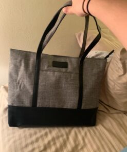 Laptop Tote Bag for Women,College Essentials 15.6-17 In Teacher Supplies Laptop Bag,Water Resistant Work Bag College Bag A-15.6 Inch-gray 28 71wd9vEOklL