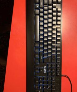 mafiti Computer Office Keyboard Wired USB 104 Keys Full Size Backlit Keyboards Compatible PC Laptop Desktop Windows Single blue backlit 36 71wdF0VhapL