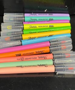 SHARPIE Highlighter, Clear View Highlighter with See-Through Chisel Tip, Stick Highlighter, Assorted, 12 Count 1 Count (Pack of 12) 38 71weD1T2JDL