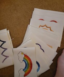 H1vojoxo 48PCS Breath Calm Anxiety Sensory Stickers Calm Strips for Anxiety Sensory Stickers Anti Stress Tactile Rough Textured Sticker for Desk and Phone Stress Anxiety Relief Adhesive for Kids Adult 40 71wetMnW7oL