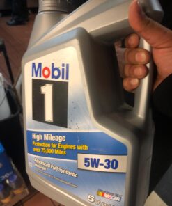 Mobil 1 High Mileage Full Synthetic Motor Oil 5W-30, 5 Quart Full Synthetic High Mileage 34 71wf48oHXEL