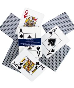 Brybelly 12 Decks of Playing Cards, Jumbo Index, Poker Wide Size (6 Red/6 Blue) - Large Print Plastic Coated Cards – Card Games, Poker, Texas Hold 'em, Blackjack 9 71wgIwJj2qL