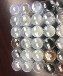 Blulu Clear Plastic Bead Storage Containers Set with 30 Pieces Storage Jars Diamond Painting Accessory Box Transparent Bottles with Lid for DIY Diamond, Nail and Other Small Items (1.85 x 1 Inch) 1.85 x 1 Inch 27 71wgOfiqViL