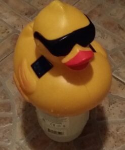 GAME 8002 Solar Light-Up Derby Pool 3”-Tablet Chlorine Dispenser LED Light Sensor Expandable Basket Adjustable Flow Rate Duck, Tiki, Globe, Pineapple, and Volcano, Older Version 37 71wgVOZTaiL