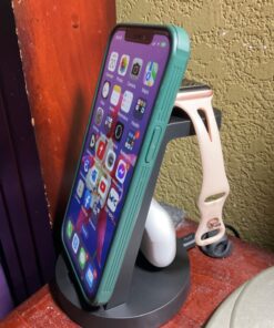 Charging Station for Multiple Devices,3 in 1 Fast Charging Station Dock for iPhone Series 14 Pro Max/13/12/11/X/8 Plus,for Airpods,DUMTERR Desk Wireless Charger for Apple Watch 8/Ultra/7/6/SE/5/4/3/2 black 44 71wgicsxG0L