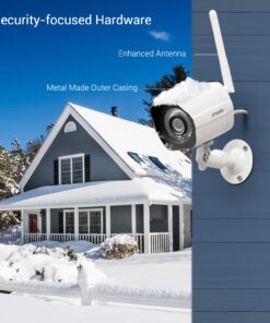 Alternative view of Zmodo Outdoor Security Camera Wireless (2 Pack), 1080p Full HD Home Security Camera System, Works with Alexa and Google Assistant, Silver (ZM-W0002-2) 2 Count (Pack of 2)
