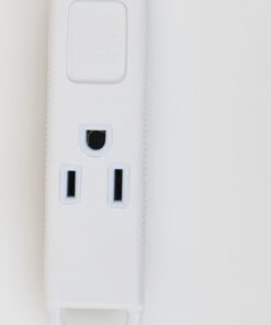 Axis 3-Outlet Indoor Extension Cord with Flat-Profile Plug - 8-foot, White (45505) 19 71whEwTViL