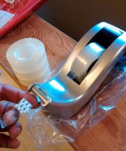 Scotch Desktop Tape Dispenser, Silvertech Two-Tone (C60-ST) 1 Count (Pack of 1) 61 71whQPLGPIL