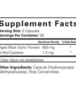 Aged Black Garlic Capsules - Garlic Pills - Less Odor - 60 Capsules - Allium Sativum Supplement - More Effective Than Allicin 23 71whTJShyVL