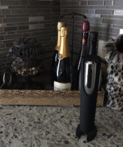Electric Wine Opener - Automatic Corkscrew Bottle Openers Battery Operated - Gift Set Includes Electronic Cordless Auto Open Cork Screw, Foil Remover & Holder Stand - Stainless Steel Wines Accessories 29 71whciVaxKL 1