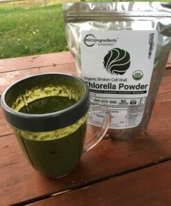 Micro Ingredients Organic Chlorella Powder, 10 Ounce, Broken Cell Wall, Rich in Vegan Proteins & Vitamins, Raw, Bulk Premium Chlorella Supplement, Vegan Friendly, Non-Irradiation 10 Ounce (Pack of 1) 39 71whcrOeFyL