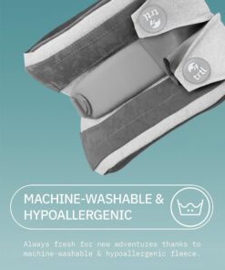 trtl Pillow Plus, Travel Pillow - Fully Adjustable Neck Pillow for Airplane Travel, Car, Bus and Rail. (Charcoal) Includes Water Proof Carry Bag and Setup Guide Travel Accessories Charcoal 15 71whpXM5eEL