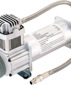 Vixen Horns Train Horn Kit for Trucks/Car/Semi. Complete Onboard System- 200psi Air Compressor, 5 Gallon Tank, 3 Trumpets. Super Loud dB. Fits Vehicles like Pickup/Jeep/RV/SUV 12v VXO8350/3418B 200PSI + 5GAL + 3TPS HD In-Line Black 16 71wi4PoAmaL