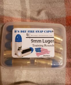B's Dry Fire Snap Caps - A.K.A. B's Dummy's - Dummy 9mm Luger Training Caps Blue Brass (10 Pack) 30 71wi5ceNllL