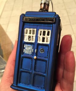 Kurt Adler 4.25-Inch Doctor Who Tardis Glass Figural Ornament 33 71wj3Slf vL