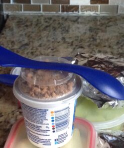 Tapirus 4 Blue Spork to Go Set - Durable and BPA Free Sporks - Spoon, Fork and Knife Combo Utensils Flatware - Mess Kit for Camping, Hunting and Outdoor Activities - Comes in a Carrying Case (Blue) 33 71wjb8uDHcL