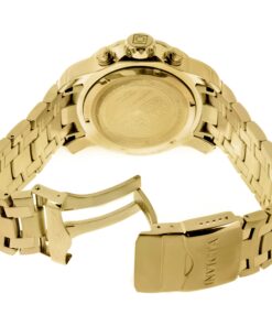 Invicta Men's Pro Diver Collection Chronograph Watch 48mm Gold & Blue 21 71wkcscGNIL