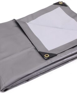 Kotap 12 x 20 Ft. Ultra Heavy-Duty Protection/Coverage Tarp, Superior Weave for Greater Longevity, 16-mil, Reversible, Multi-Use, Waterproof, Silver-White, 1-Pack (TUH-1220) Ultra Heavy Duty Protection, 16-mil Size: 12' X 20' 11 71wkiB8miS