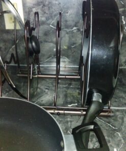 Simple Houseware Cabinet Pantry Pot and Pan Organizer Holder Rack, Bronze 38 71wkkNs3HTL